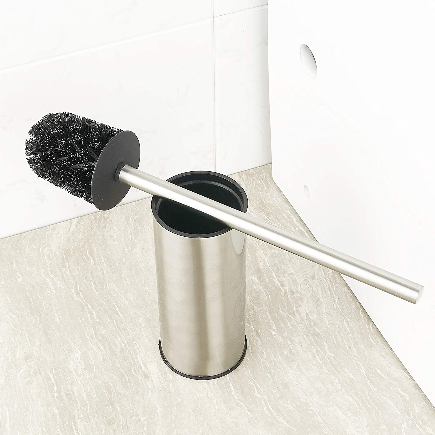 Toilet Brush and Holder, Toilet Bowl Brush with 304 Stainless